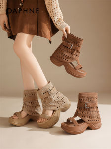 Daphne | Breathable Perforated Platform Booties