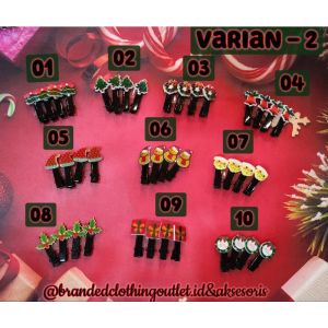 JEPIT RAMBUT CHRISTMAS EDITION / JEPITAN RAMBUT EDISI NATAL / KEP RAMBUT SANTA CLAUS SNOWMAN PENGUIN CHRISTMAS TREE | AKSESORIS RAMBUT ANAK | CHP-7820