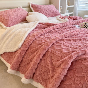 Kiss Dear | Multipurpose Corail & Milk Velvet Blanket