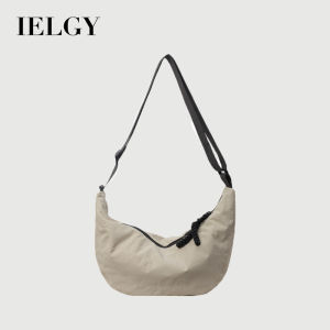 Ielgy dung tích lớn Túi xách cột đầu hình há cảo đeo chéo thường ngày vải bố đơn giản Túi Đeo Vai sinh viên đại học đi làm