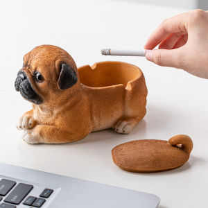 Creative Ashtray With Cover For Dust Prevention Decoration