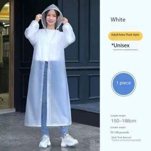 Hot Sale Reusable Transparent Raincoat for Man & Women Thickening Outdoor Hiking Portable Waterproof Poncho Raincoat Rain Cover