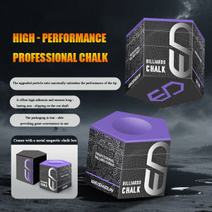 WEISHIDUN 3000 Mesh Nano Fine Snooker Cue Chalk | Professional Low Dust Billiard Chalk with Magnetic Carry Case | Tournament Grade Master Chalk for Better Control