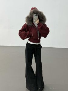 High Waist Flared Yoga Pants Womens Long Version Drawstring Casual TrousersSlimming Drapey Floor-Length Korean Style Commute