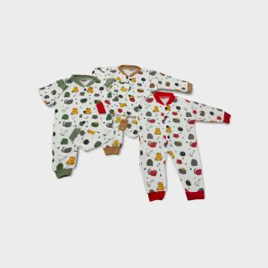 3 Pcs baju bayi baru lahir Seleepsuit Bayi Jumpsuit Animal Theme Uniseks laki laki Perempuan