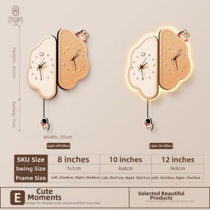 CTYLIGHTZ | Double-sided Corner Wall Clock Year Round Calendar Electronic