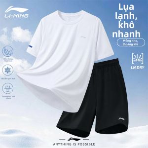 Li-Ning | Bộ Quần Áo Thể Thao Hơi Lạnh và Nhanh Khô Mùa Hè