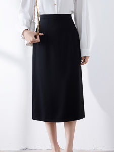 Váy Midi Chữ a Cạp Cao Xếp Ly Cho Nữ Mùa Thu 2025 Váy Công Sở Phong Cách Hàn Quốc Có Lớp Lót Bên Trong