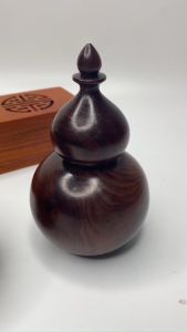 Ống Đựng Tăm Gỗ Hương Hình lọ Hồ Lô