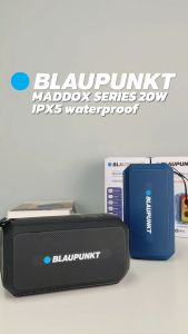 BLAUPUNKT ลำโพงบลูทูธ ลำโพงกันน้ำ IPX5 สายพกพาเดินทาง 20 วัตต์ WIRELESS SPEAKER รุ่น MADDOX SERIES แบตเตอรี่ 4000mAh