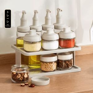 Combo gia vị INGE kèm khay đựng xinh xắn set lọ đựng gia vị và chai dầu ăn sang trọng