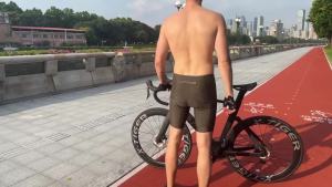 Quần Short Đi Xe Đạp Đường Trường Cao Cấp X-TIGER Dành Cho Nam 5D Miếng Đệm Gel Thoáng Khí Nhanh Khô Bảo Vệ Khỏi Tia UV Túi Có Khóa Kéo Thiết Bị Đạp Xe Màu Xám Xanh