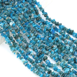 5-8mm Natural Blue Apatite Stone Chip Beads Irregular Original Gemstone Healing Gravel Crystal DIY Bracelet Necklace Accessories