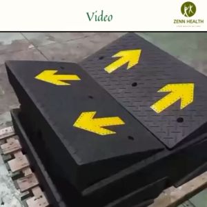 100% Rubber Material Ramp Curb Car Ramp Heavy Duty For Wheelchair Threshold Ramp Outdoor Use Only