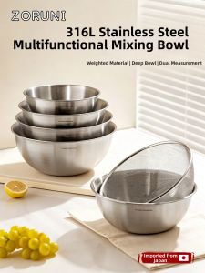 CHUANQIMINGMEI | Food Grade Stainless Steel Sink Basin with Drain Basket