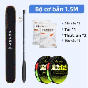 BAIXITANG | Bộ Cần Câu Cá Rigid Nhẹ Dành Cho Trẻ Em Mới Bắt Đầu