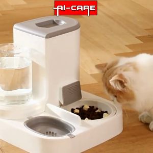 Pet Automatic Food Water Dispenser Drinking Pet Feeder Water Fountain Cat & Dogs Bekas Minuman Kucing
