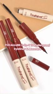 [NEW]FOCALLURE 2-In-1 Waterproof Eyeliner & Mascara Longwear Precision Volume #TransferproofHero
