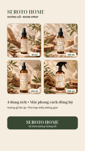 Xịt Thơm Phòng Hương Gỗ Cao Cấp Làm Mới Không Gian Hương Thơm Ấm Áp Lưu Hương Lâu Mùi Ngẫu Nhiên