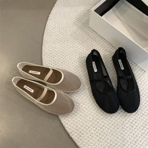 Giày Đơn Lưới Hở Mũi Đế Phẳng Hở Mũi Thời Trang Mùa Xuân Hè 2025 Cho Nữ Giày Đơn Cổ Điển Thoáng Khí Hở Mũi