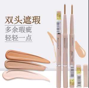 Monplay Double-Ended Concealer Pen Womens Brow Shaping Scar Spot Covering Waterproof Makeup Tool for Facial Blemishes