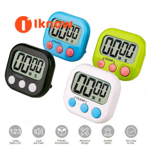 I know LCD Digital Kitchen Timer Cooking Baking Oven Timer Loud Alarm Clock Magnetic Countdown With Back Stand Mini Portable Electronic Digital Stopwatch Timer Reminder