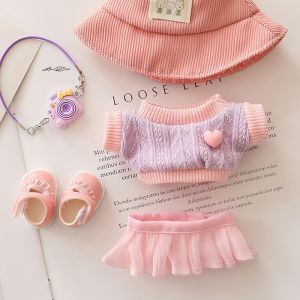 1 Set Clothes For Labubu Dolls Accessories Stylish Kawaii Outfit Set Suitable For 15cm 17cm Labubu Doll Doll Clothing Set