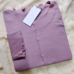 Cardigan Waffle Crop Neci Cardigan Rajut crop fastelly atasan wanita Termurah