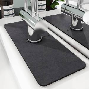Silica Stone Water Splash Guard Faucet Pad Thicker