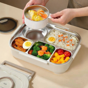 Huaaobai |Stainless Steel Lunch Box Insulated Compartment