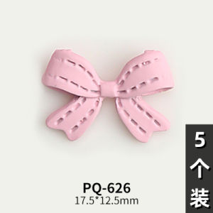 Heart Dream Pink Cream Bows Nail Ornament Cake Color Frosted Super Sweet Bright Butterfly Style Fingernail Decoration