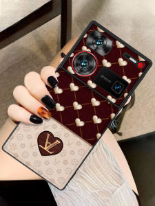 Xiewei Dual-tone G Emblem Heart Design Luxury Womens Phone Case for ZTE Nubia Z60S pro Z50S New Model Z60 Ultra Creative Z50S pro