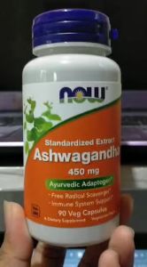 Now Foods Ashwagandha 450 mg 90 Veg Capsules: A Natural Stress Relief Supplement