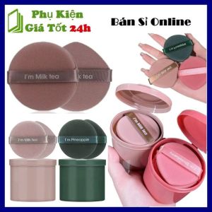 Hộp 7 Bông Mút Trang Điểm Tán Phấn Nước Kem Nền - Hộp 7 Mút  Tán Kem Nền BB Cushion Tiện Dụng -  - Hộp Bông Mút Tán Phấn Trang Điểm Mềm Mịn Siêu Thắm