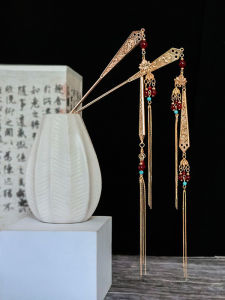 Elegant Ancient Chinese Style Hairpin Hair Accessories Long Tassel Alloy Simple Hairdo Versatile Hair Accessories Hair Accessories