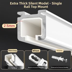 WEILAISHI | Adjustable Quiet Aluminum Curtain Rail