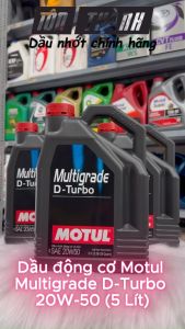 [HÀNG CHÍNH HÃNG MOTUL] Dầu Nhớt Cao Cấp Motul Multigrade D-Turbo 20W50 (5Lít)