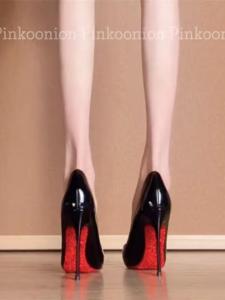 Red Bottom High Heels Womens Shoes 2025 New Spring 12CM Elegant Not Tired Pointed Toe Thin Heel Black Single Shoes Fashionable