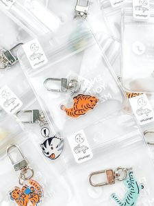 Cute Tiger Keychain Pendant Acrylic