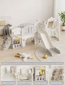 Multifunction Childrens Indoor Slide and Swing