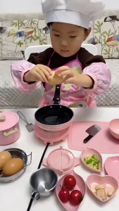 SKISOPGO Mini Kitchen Real Cooking Set 138PCS Pretend Play Kitchen toys Mainan Masak Masakan Set