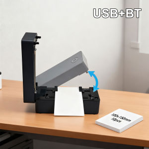 Bluetooth Thermal Label Printer Portable Inkless 4x6 Inch Label Printer for Package Shipping