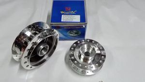 ดุมล้อ กลึงเงา ดุมหน้าดิสก์ - ดุมหลังดรัม ดุมกระจก WAVE125R / WAVE100S-2005 UBOX เวฟ125r เวฟ100s ยูบ๊อกซ์