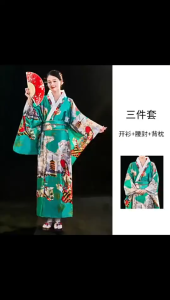 ชุดกิโมโนญี่ปุ่น ชุดญี่ปุ่นหญิง ชุดกิโมโนหญิง ชุดยูกาตะ สำหรับสาวอวบ