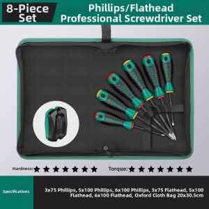Magnetic Cross Slotted Screwdriver Set
