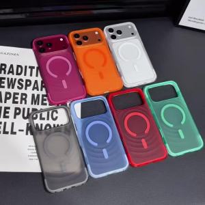 Ripple Matte For Magsafe Magnetic Case For iPhone 18 17 16 Pro Max Transparent TPU Skin Friendly Wireless Charging Back Cover
