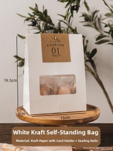 Christmas Gift Bag Handheld Candy Packaging Paper Bag Small Biscuit Snack High Sensitivity Childrens Snowflake Crisp Paper Bag