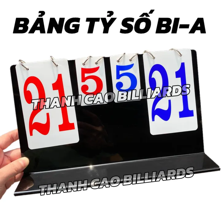 Bảng Tỉ Số Bi-a Bộ Số Nhựa Dẻo Bền Chống Nước | Bảng Tính Điểm Nhựa Mica Chơi Bida Dùng Cho Câu Lạc Bộ Billiards Thể Thao
