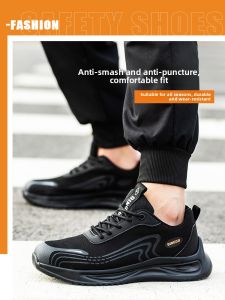 DINGGU | Steel Toe Lightweight Anti-Smash Puncture-Resistant Breathable Work Safety Shoes