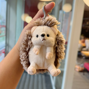 11cm Cute Hedgehog Plush Toys Movie Stuffed Animals Adorable Stuffed Hedgehog Keychain Backpack Pendant Room Decor Birthday Gift